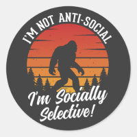 Ich bin kein antisoziales Bigfoot Black