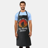 Ich bin kein antisoziales Bigfoot Black Schürze (Getragen)