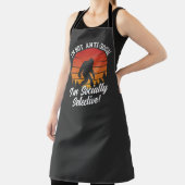 Ich bin kein antisoziales Bigfoot Black Schürze (InSitu)
