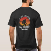 Ich bin kein antisoziales Bigfoot Black T-Shirt (Rückseite)