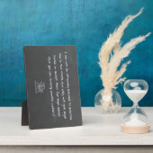 "Ich bin kein Anwalt" Notar Fotoplatte (Seite)