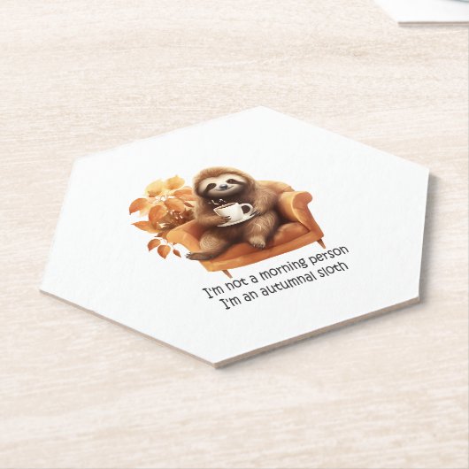 Ich bin kein Autumnal-Faultier Untersetzer (angewinkelt)