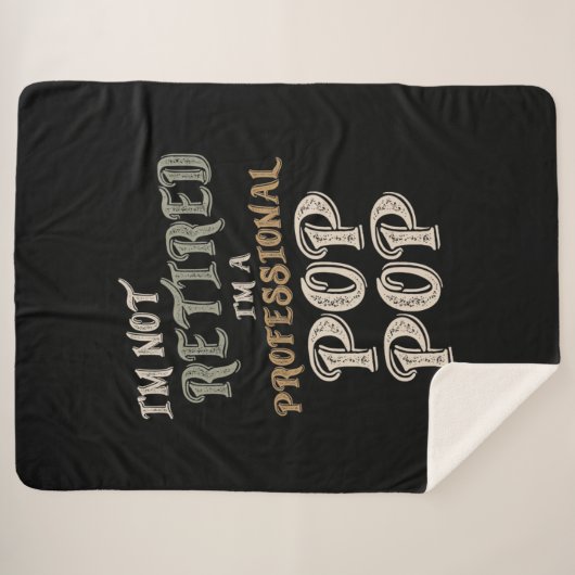 Ich bin kein Beruflicher PopPop Sherpadecke (Vorderseite (Horizontal))