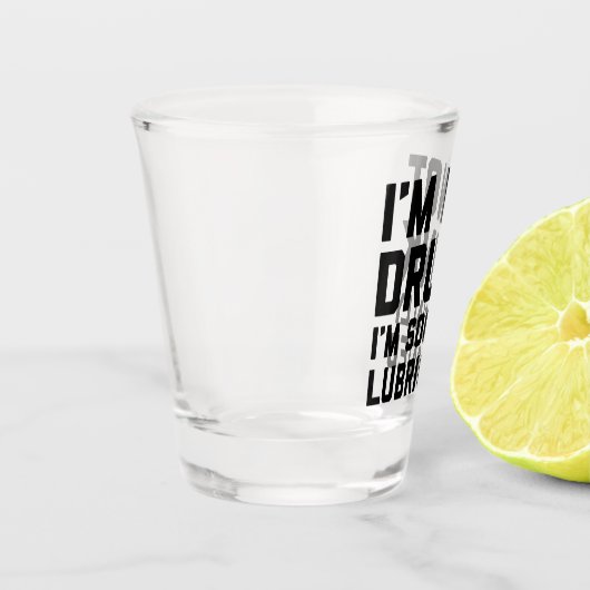 Ich bin kein Betrunkenes Zitat Schnapsglas (Links)