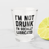 Ich bin kein Betrunkenes Zitat Schnapsglas (Vorderseite)