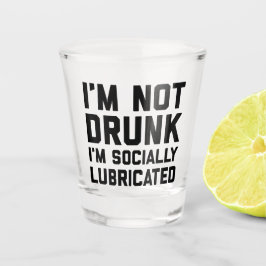 Ich bin kein Betrunkenes Zitat Schnapsglas