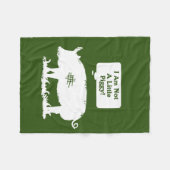 Ich bin kein bisschen schwach! fleecedecke (Vorderseite (Horizontal))