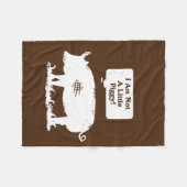 Ich bin kein bisschen schwach! fleecedecke (Vorderseite (Horizontal))