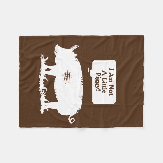 Ich bin kein bisschen schwach! fleecedecke (Vorderseite (Horizontal))