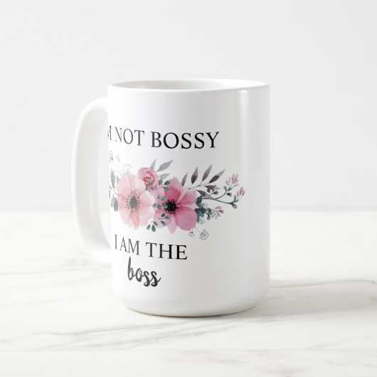 Ich bin kein Boss, ich bin der Chef Kaffeetasse (Vorderseite Links)