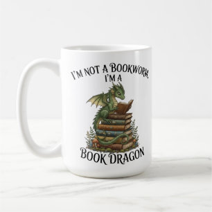 Ich bin kein Bücherwurm, ich bin ein Buchdrache Lu Kaffeetasse