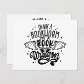 Ich bin kein Buchwurm, ich bin ein Buch-Drachen-Fa (Vorne/Hinten)