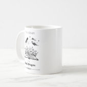 Ich bin kein Buchwurm, ich bin ein Buchdrache Kaffeetasse (Vorderseite Links)
