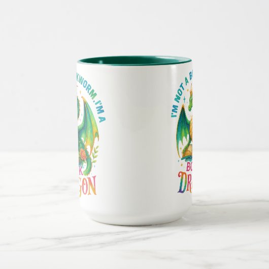 Ich bin kein Buchwurm... Tasse (Zentrum)