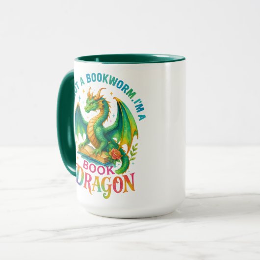 Ich bin kein Buchwurm... Tasse (Vorderseite Links)