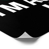 Ich bin kein Chef, ich bin aggressiv hilfreich Poster (Ecke)