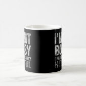 Ich bin kein Chef, ich bin aggressiv hilfsbereit,  Kaffeetasse (Mittel)