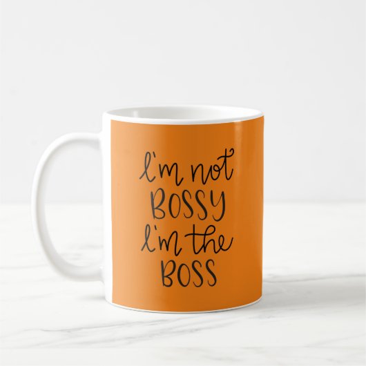 Ich bin kein Chef, ich bin der Boss Kaffeetasse (Links)