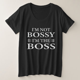 Ich bin kein Chef, ich bin der Chef Große Größe T-Shirt