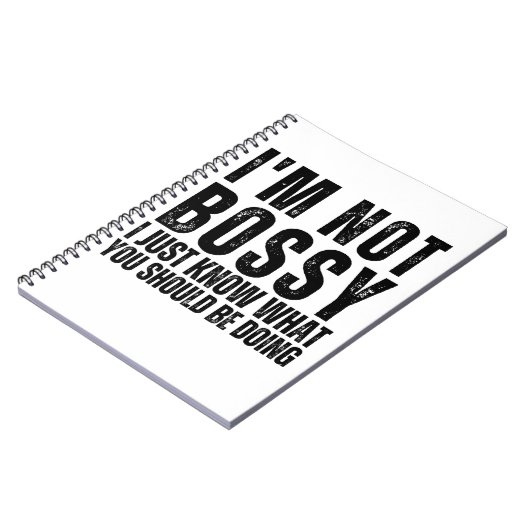 Ich bin kein Chef, ich weiß nur, was du tun sollte Notizblock (Linke Seite)