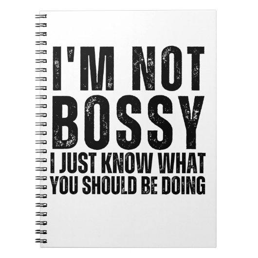 Ich bin kein Chef, ich weiß nur, was du tun sollte Notizblock (Vorderseite)