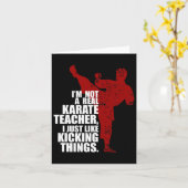 Ich bin kein echter Karate-Lehrer, der Dinge spiel Karte (Gelbe Blume)