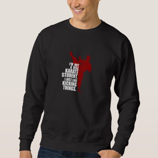 Ich bin kein echter Karate-Schüler, der Sachen kic Sweatshirt (Vorderseite)