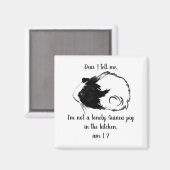 Ich bin kein einsames Schwein in der Guinea Magnet (Vorderseite/Rückseite)