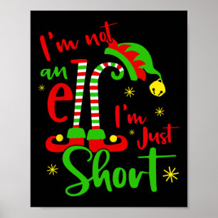 Ich bin kein Elf Familie Weihnachts Pjs Matching M Poster