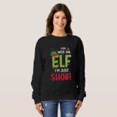 Ich bin kein Elf-Familie Weihnachtsjs passen zusam Sweatshirt (Vorne ganz)