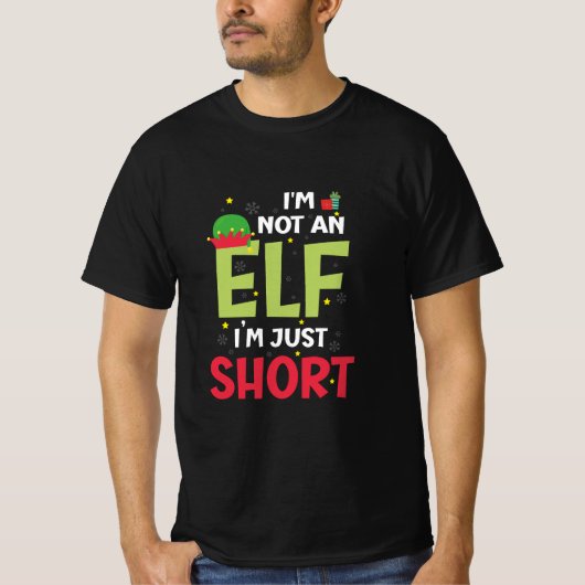 Ich bin kein Elf-Familie Weihnachtsjs passen zusam T-Shirt (Vorderseite)