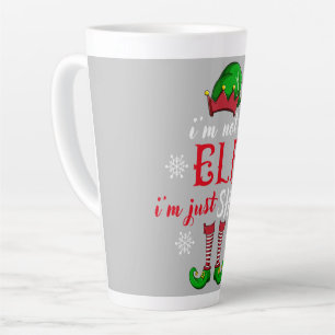 Ich bin kein Elf, ich bin nur kurze, lustige Weihn Milchtasse
