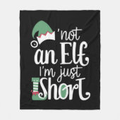 Ich bin kein Elf, ich bin nur Kurze Weihnachtsfeie Fleecedecke (Vorderseite)