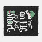 Ich bin kein Elf, ich bin nur Kurze Weihnachtsfeie Fleecedecke (Vorderseite (Horizontal))