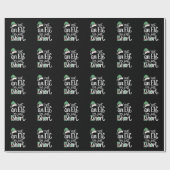 Ich bin kein Elf, ich bin nur Kurze Weihnachtsfeie Geschenkpapier (Flach)