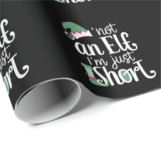 Ich bin kein Elf, ich bin nur Kurze Weihnachtsfeie Geschenkpapier (Rolleneckpunkt)