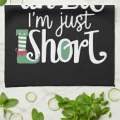 Ich bin kein Elf, ich bin nur Kurze Weihnachtsfeie Geschirrtuch (Gefaltet)