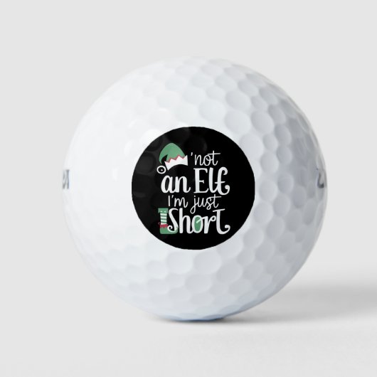 Ich bin kein Elf, ich bin nur Kurze Weihnachtsfeie Golfball (Vorderseite)