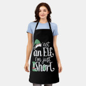 Ich bin kein Elf, ich bin nur Kurze Weihnachtsfeie Schürze (Getragen)