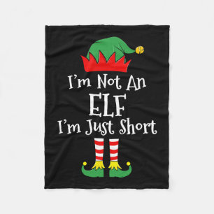 Ich bin kein Elf im Kurzen Spaß Weihnachts Matchin Fleecedecke