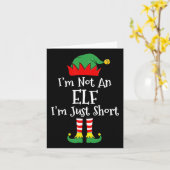 Ich bin kein Elf im Kurzen Spaß Weihnachts Matchin Karte (Gelbe Blume)