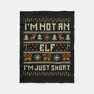 Ich bin kein Elf im Kurzen Weihnachtsspiel Fleecedecke