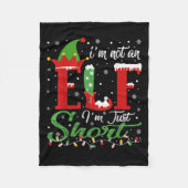 Ich bin kein Elf im Kurzen Weihnachtsspiel Fleecedecke (Vorderseite)