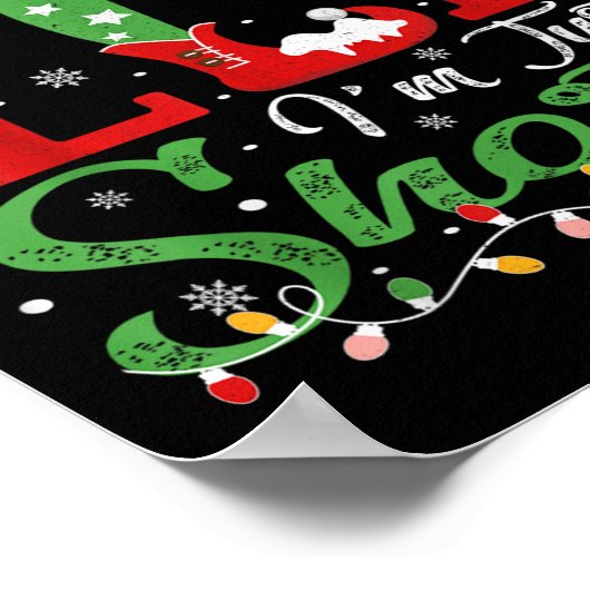 Ich bin kein Elf im Kurzen Weihnachtsspiel Poster (Ecke)