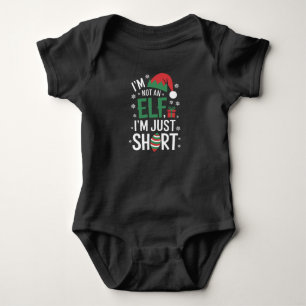 Ich bin kein Elf, nur klein, lustiges Weihnachten Baby Strampler
