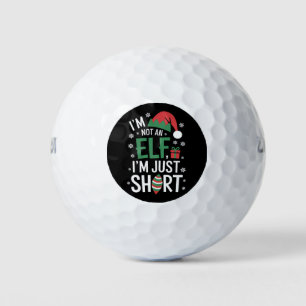Ich bin kein Elf, nur klein, lustiges Weihnachten Golfball