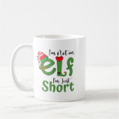 Ich bin kein Elf, nur Kurze lustige Weihnachtsmänn Kaffeetasse (Links)