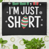 Ich bin kein Elf, nur Kurze Weihnachtsfeiertage Geschirrtuch (Gefaltet)