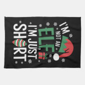 Ich bin kein Elf, nur Kurze Weihnachtsfeiertage Geschirrtuch (Horizontal)