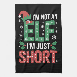 Ich bin kein Elf, nur Kurze WeihnachtsWeihnachtsWe Geschirrtuch